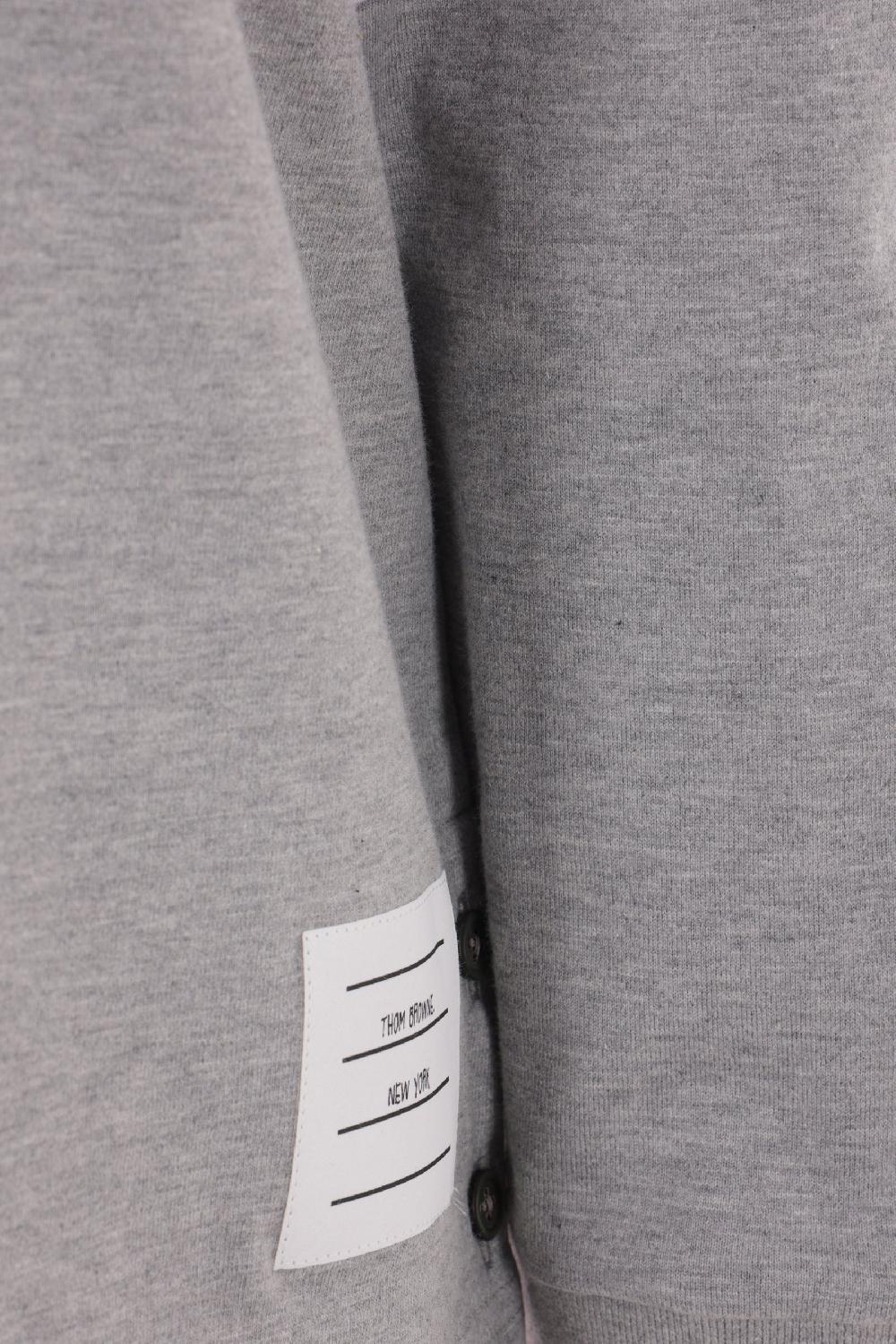 THOM BROWNE t-shirt a maniche lunghe in cotone con dettaglio 4-bar Promozione Limitata