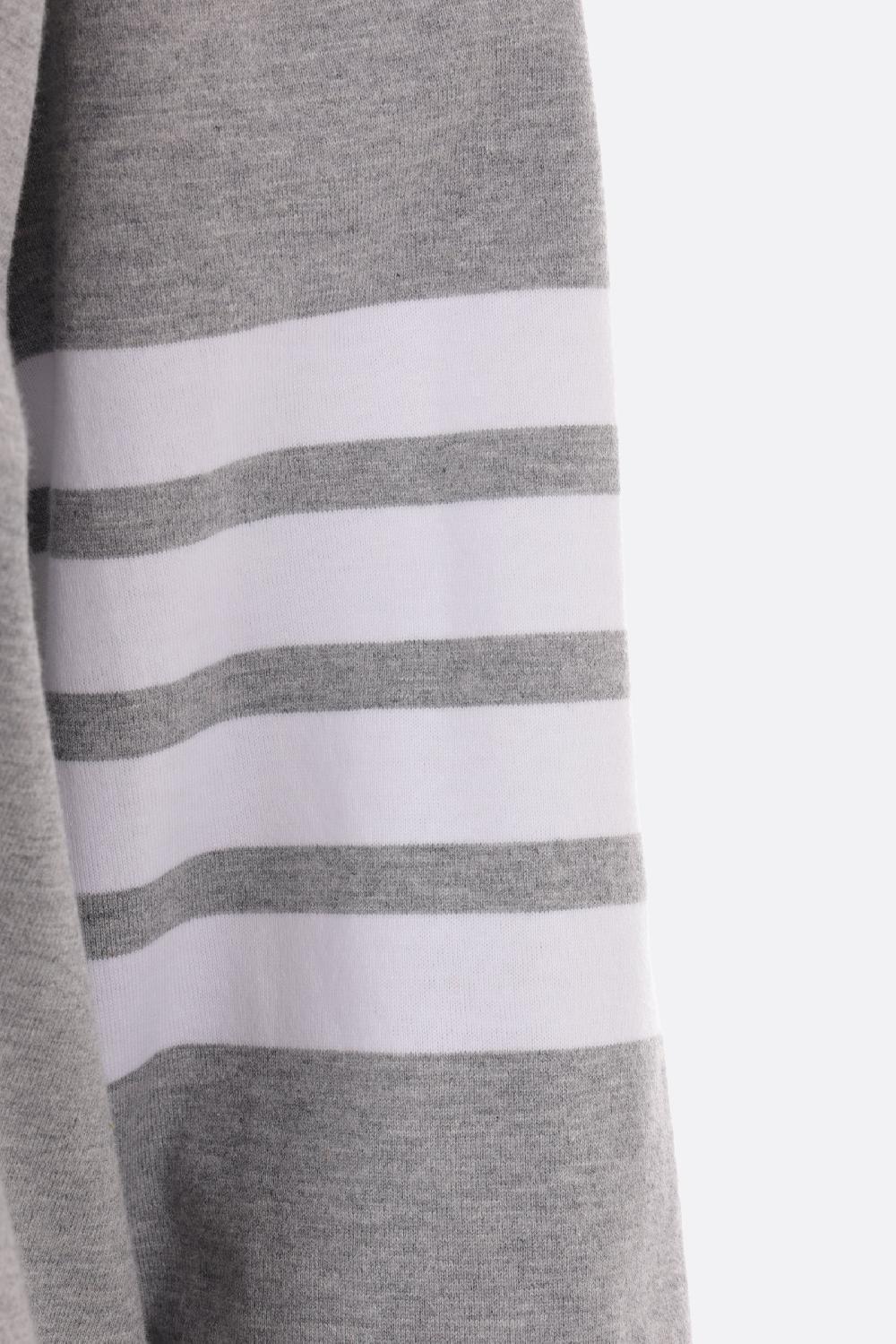 THOM BROWNE t-shirt a maniche lunghe in cotone con dettaglio 4-bar Promozione Limitata