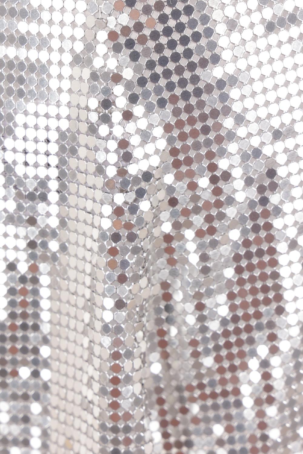 RABANNE minigonna in maglia metallica Fino Al -60%