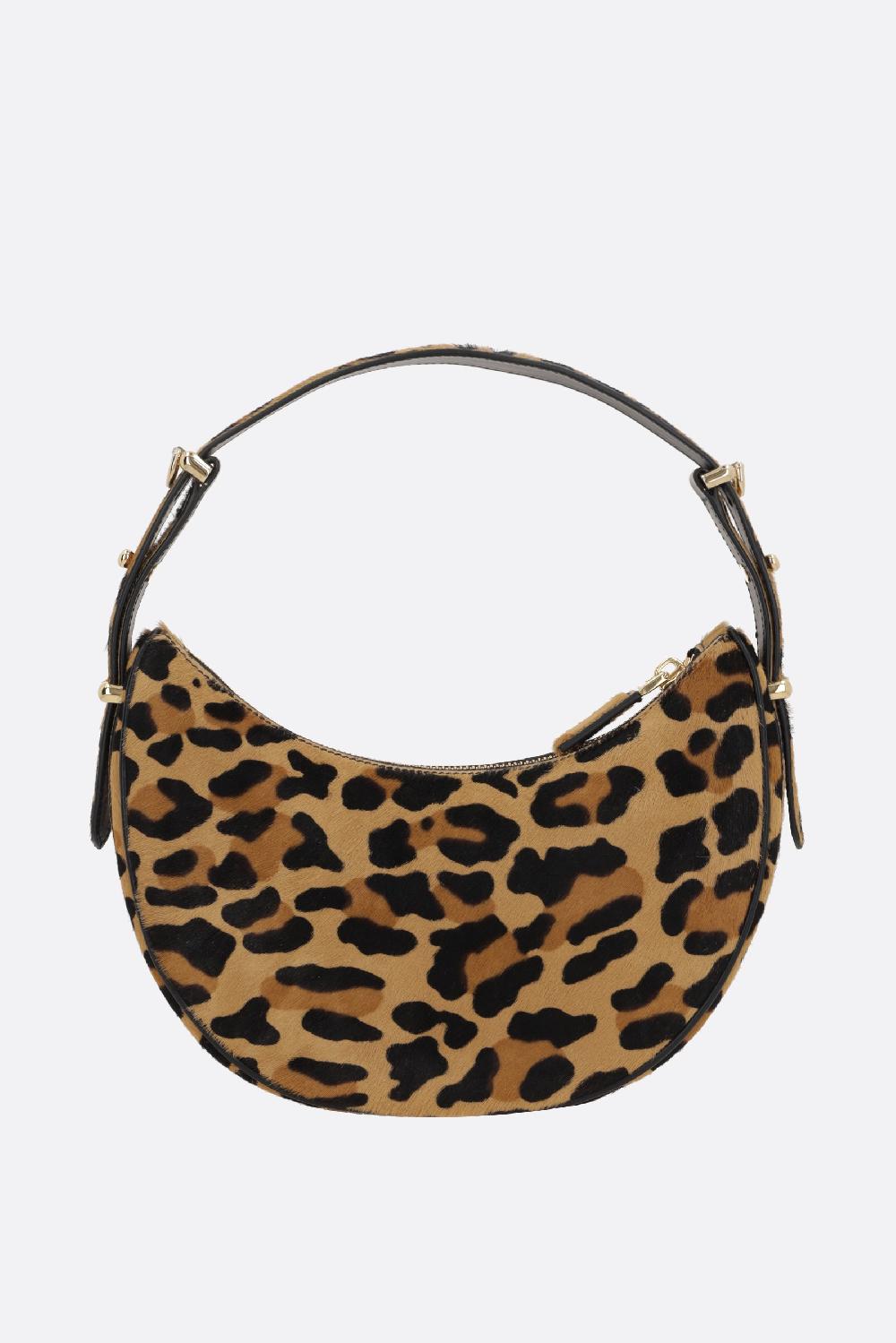 PRADA borsa a spalla Prada Arqué in cavallino stampa leopardo Prezzo Ridotto