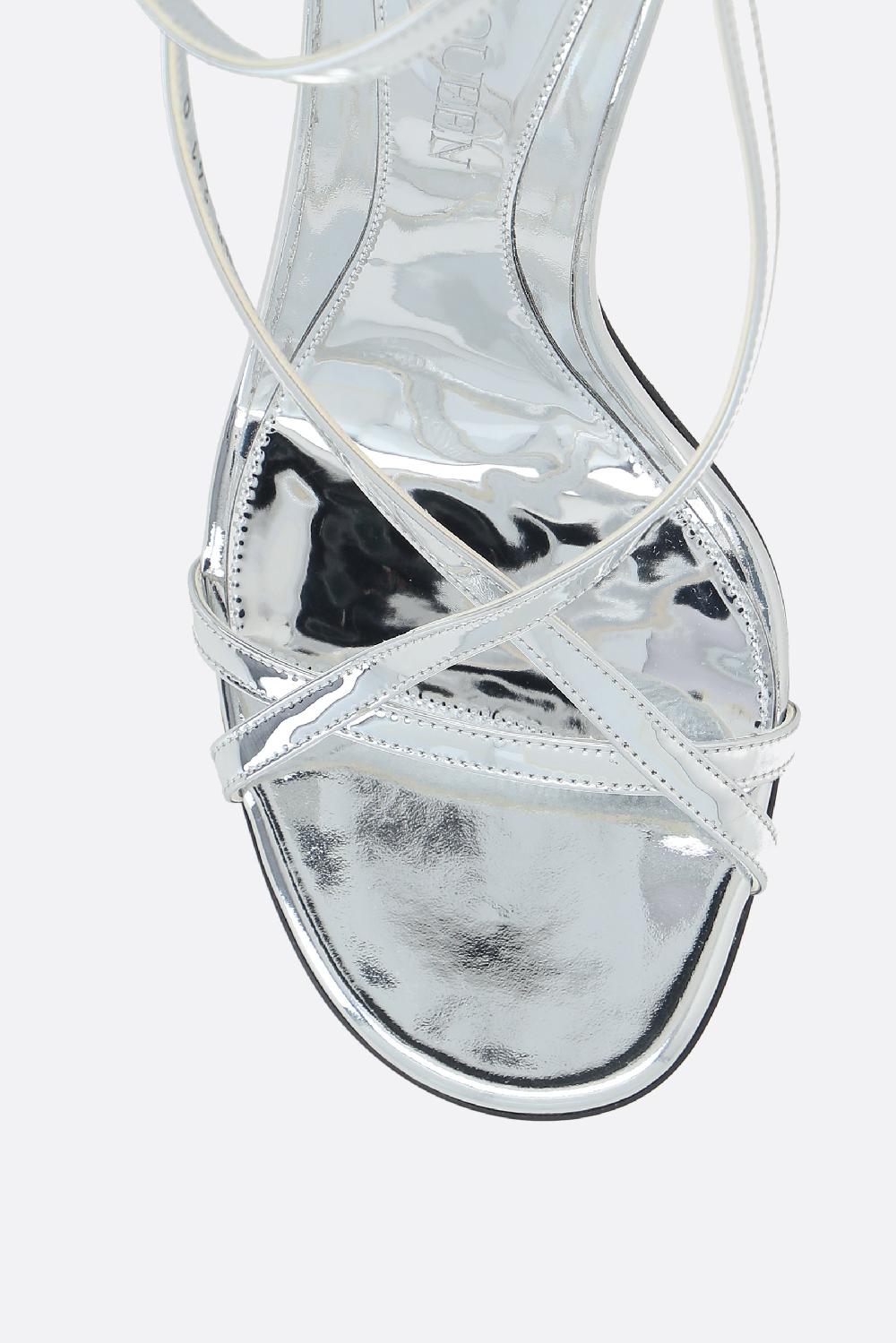 ALEXANDER McQUEEN sandalo Armadillo in ecopelle effetto specchio Offerte