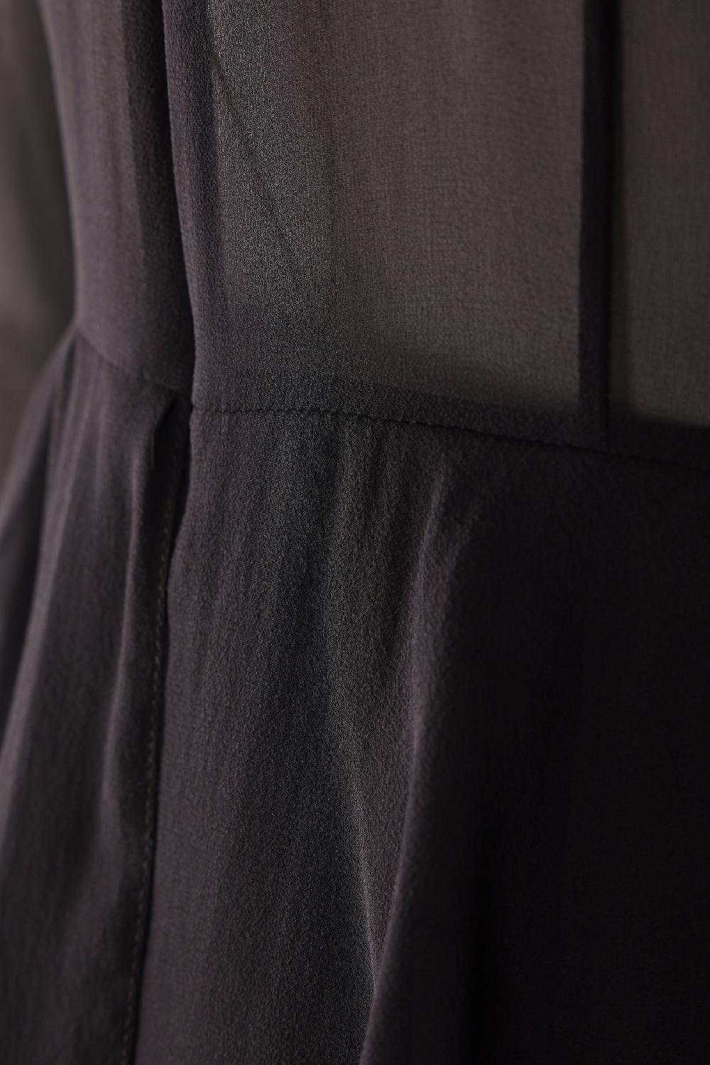 ALESSANDRA RICH abito lungo in georgette e pizzo Vendite Flash
