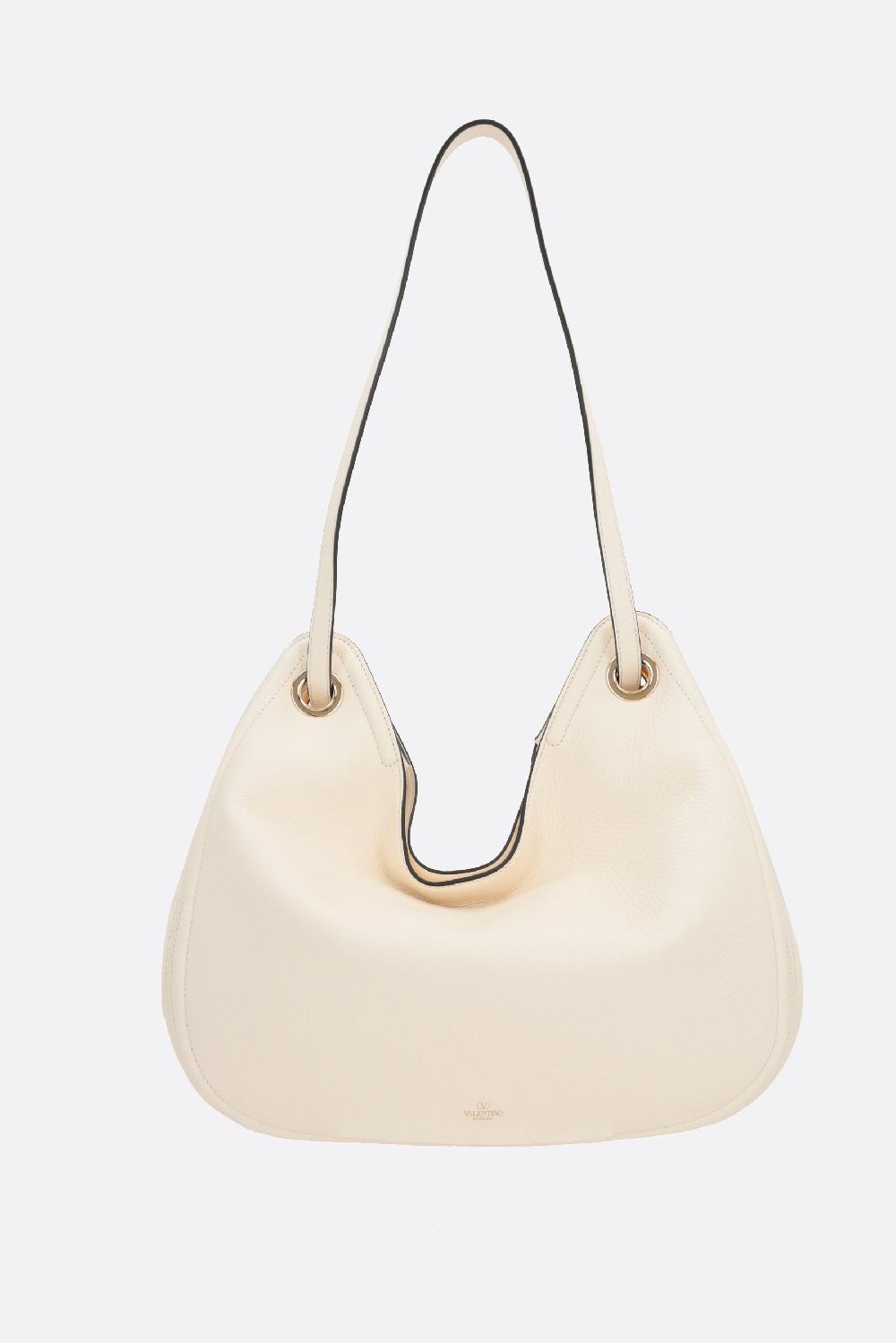 VALENTINO GARAVANI borsa hobo VLogo Gate in pelle martellata In Linea