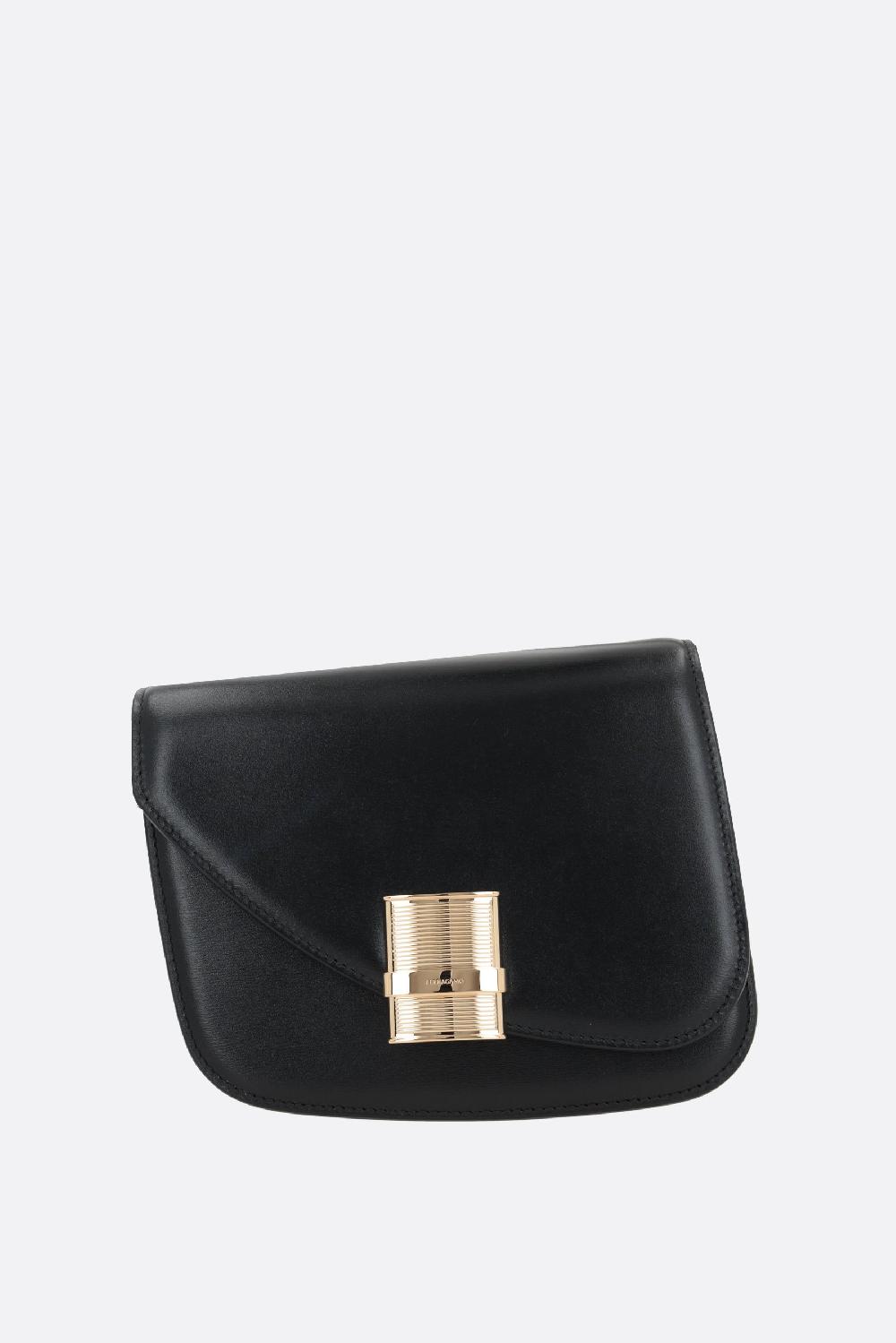 FERRAGAMO borsa a spalla Fiamma small in pelle liscia