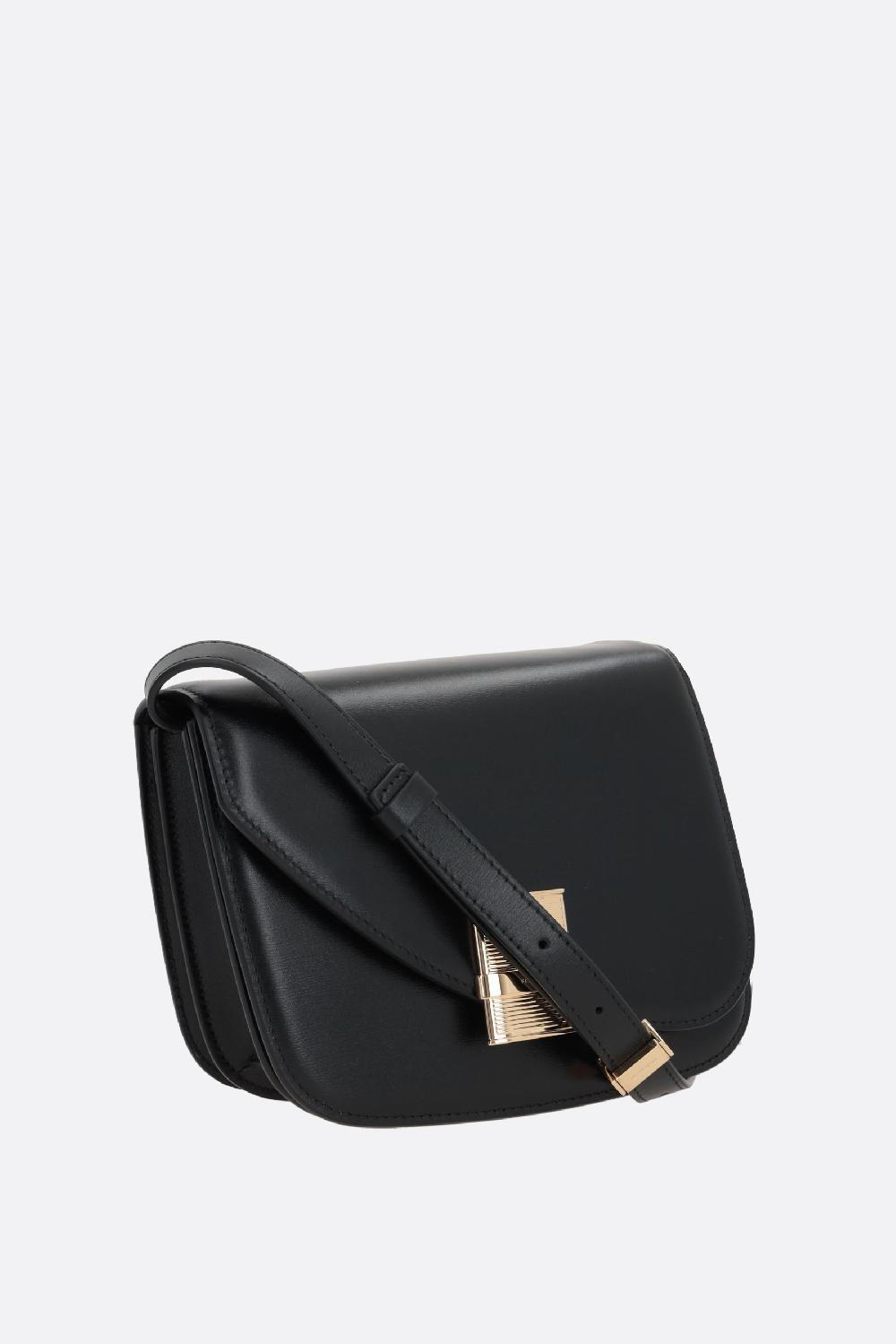 FERRAGAMO borsa a spalla Fiamma small in pelle liscia Nuovo