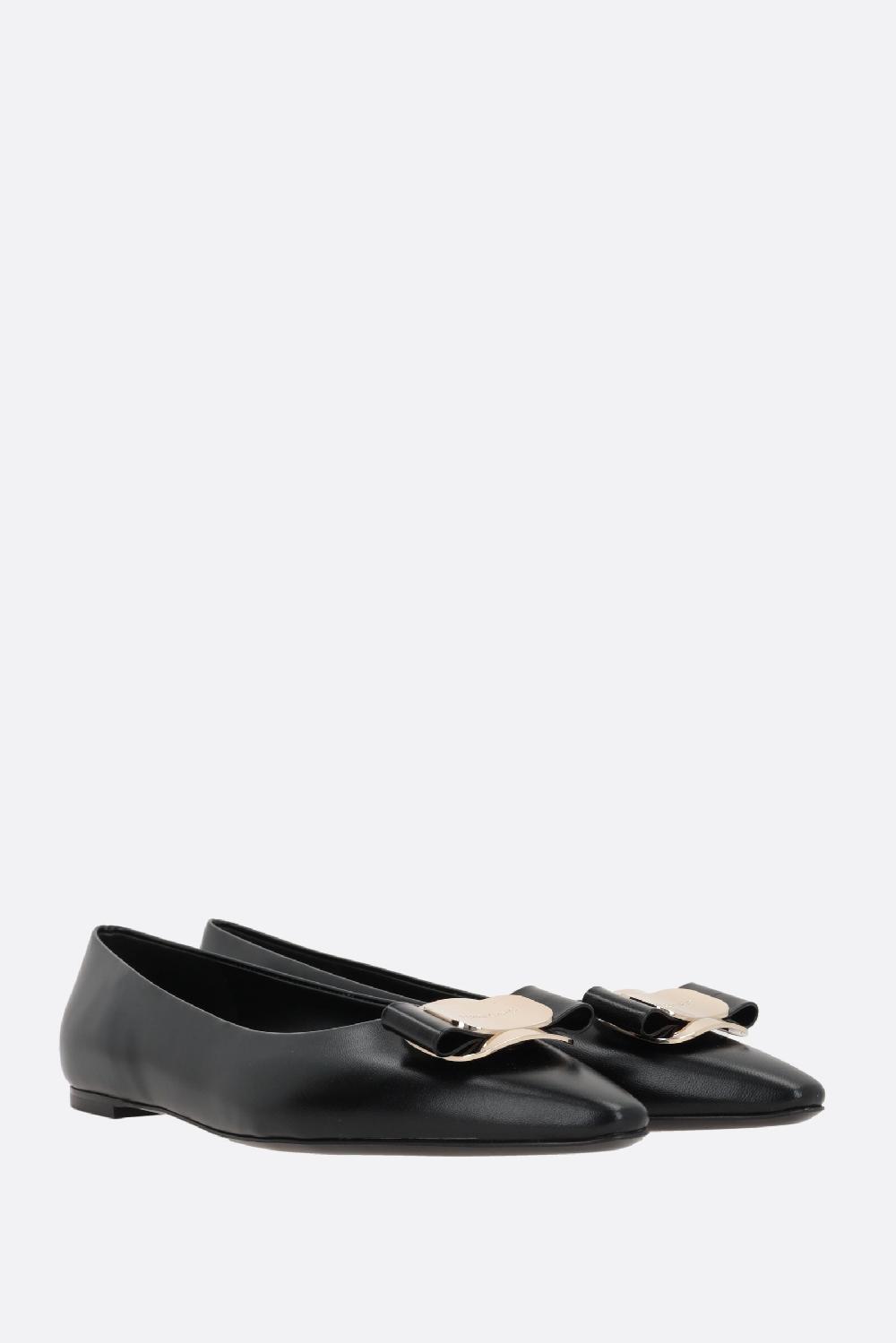 FERRAGAMO ballerina Zea in nappa Soddisfazione Garantita