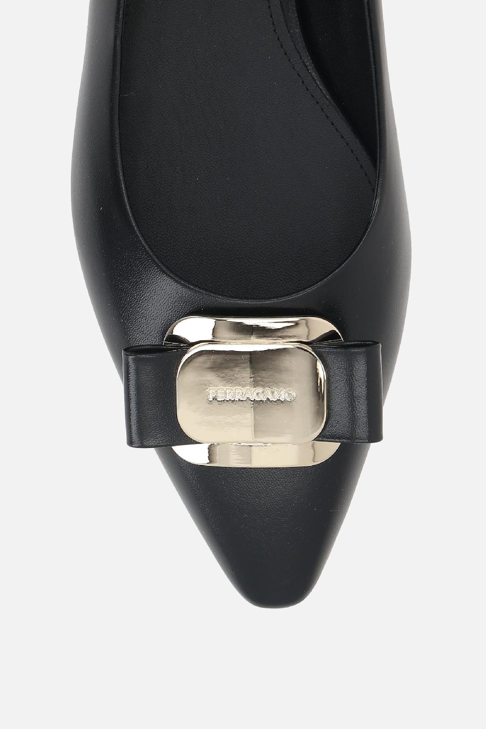 FERRAGAMO ballerina Zea in nappa Soddisfazione Garantita