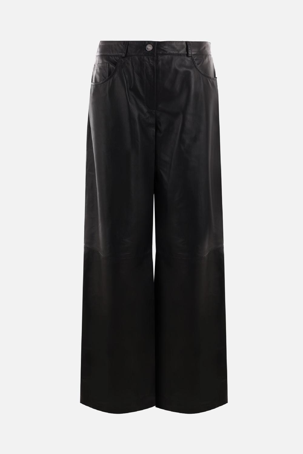 ARMA pantalone a gamba larga Catania in pelle