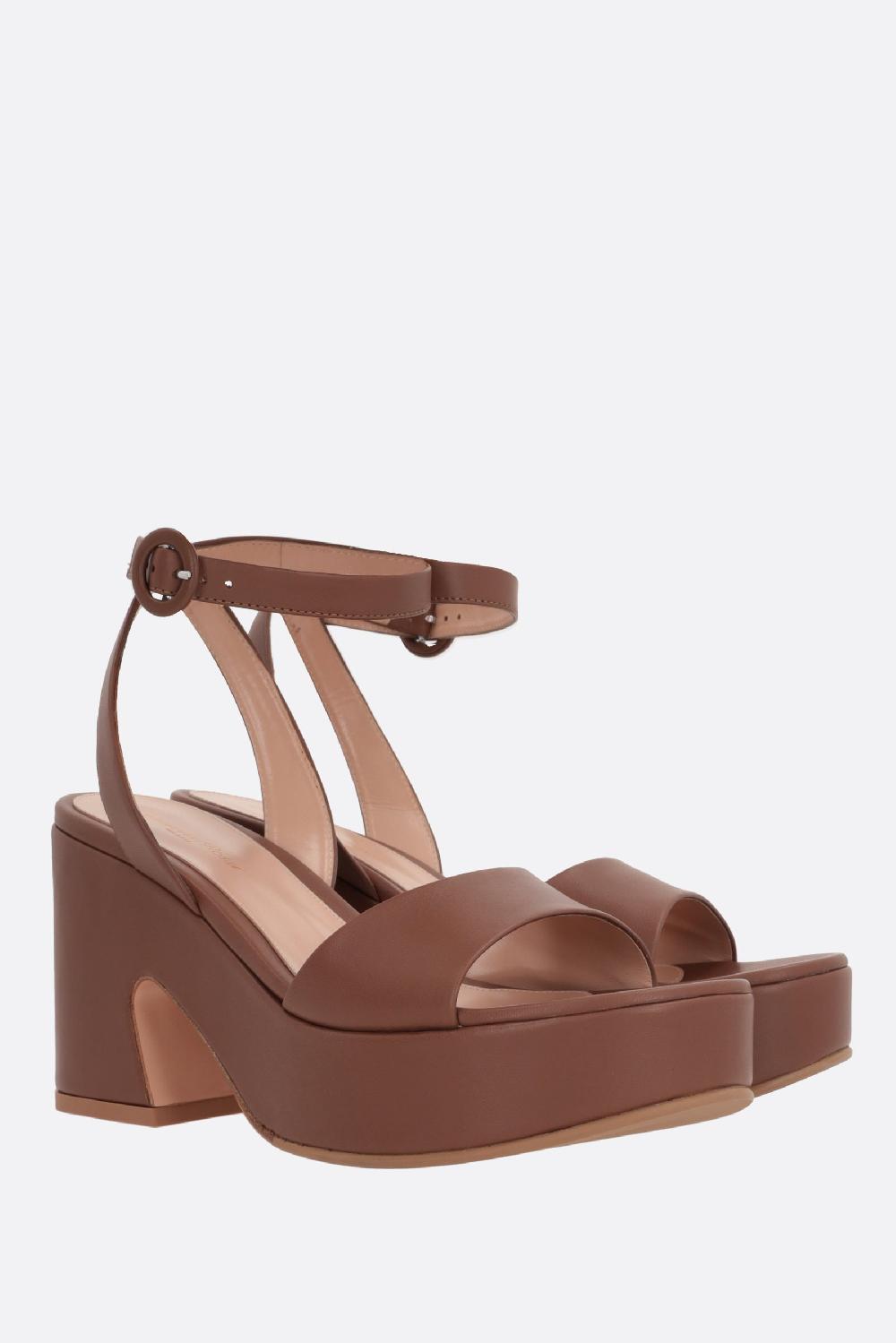 GIANVITO ROSSI sandalo platform Alma in nappa Consegna Veloce