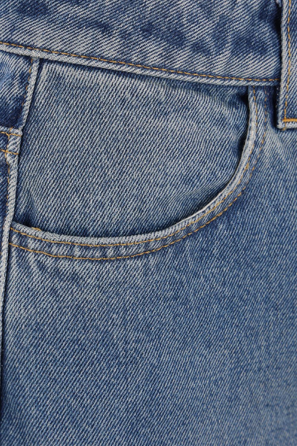 GIVENCHY jeans a gamba larga in denim Sottocosto