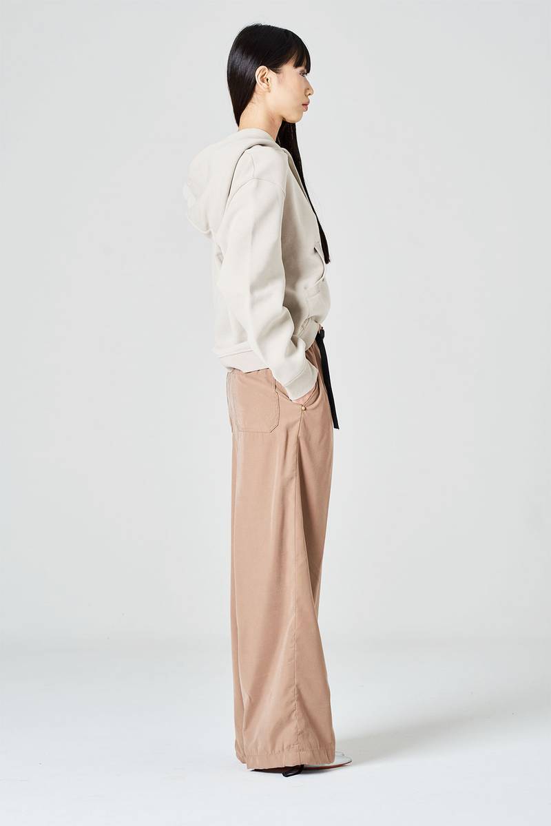 White sand Pantalone palazzo Sottocosto
