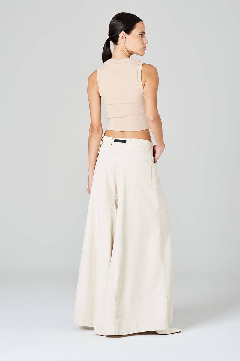 White sand Pantaloni in tessuto modal Vendite Flash