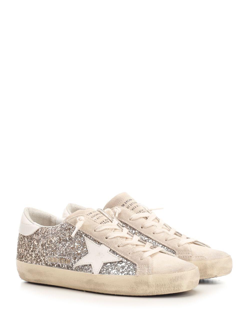 Al Duca D'Aosta Golden Goose Sneakers "Super Star" glitter Outlet