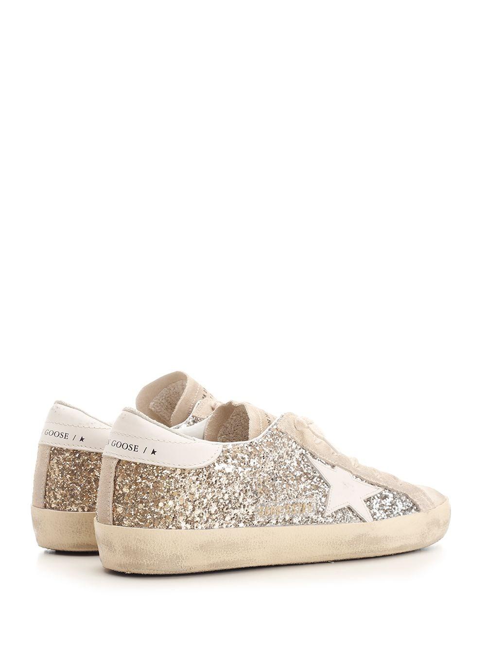 Al Duca D'Aosta Golden Goose Sneakers "Super Star" glitter Outlet