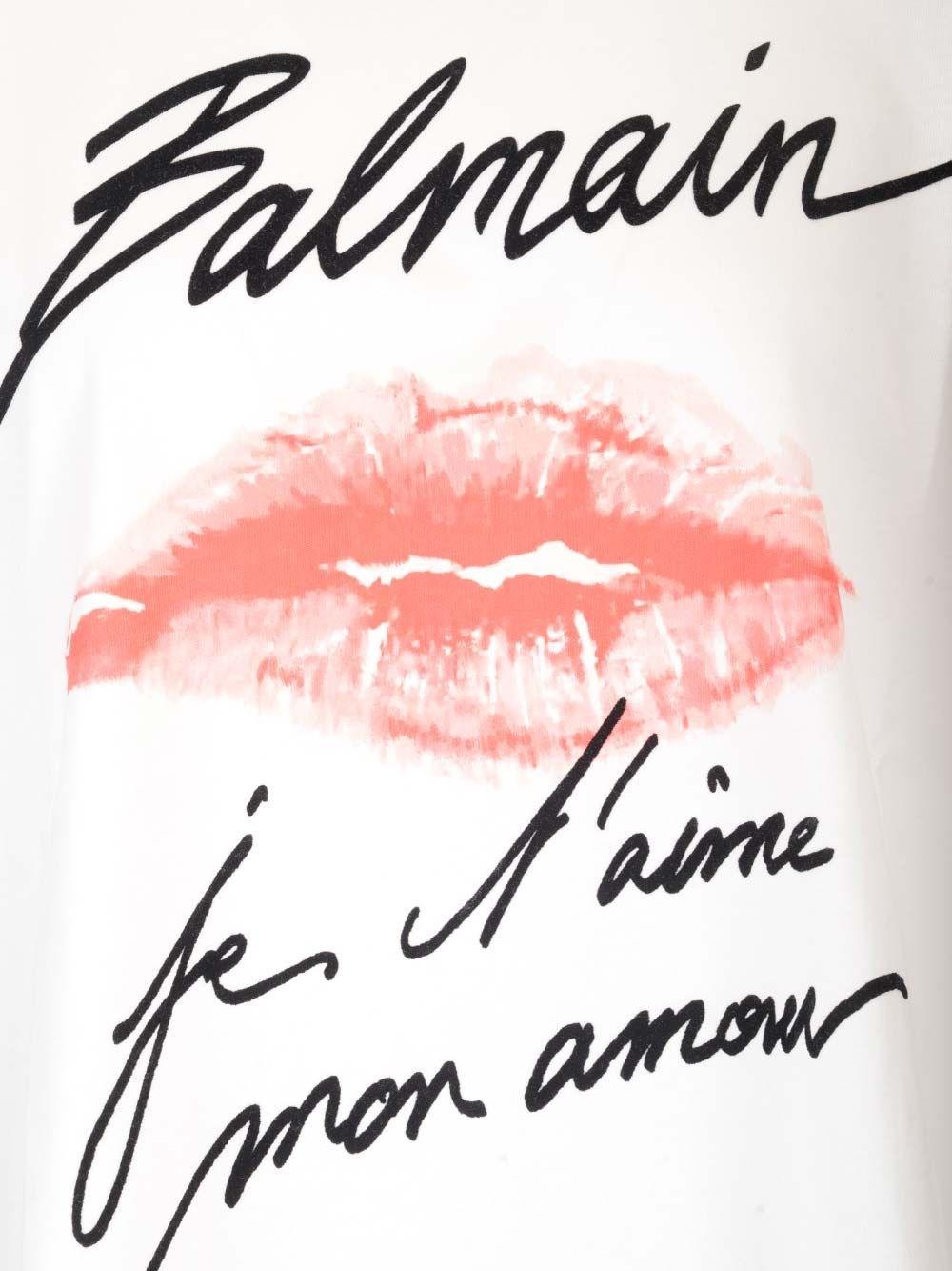Al Duca D'Aosta Balmain T-shirt "Je t'aime" Shopping Online
