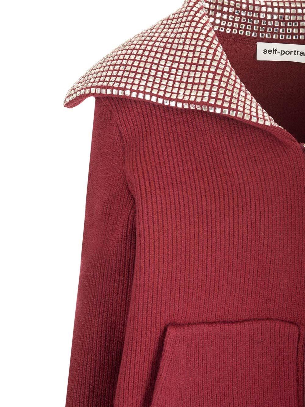 Al Duca D'Aosta Self-portrait Cardigan con collo oversize Affare Del Giorno