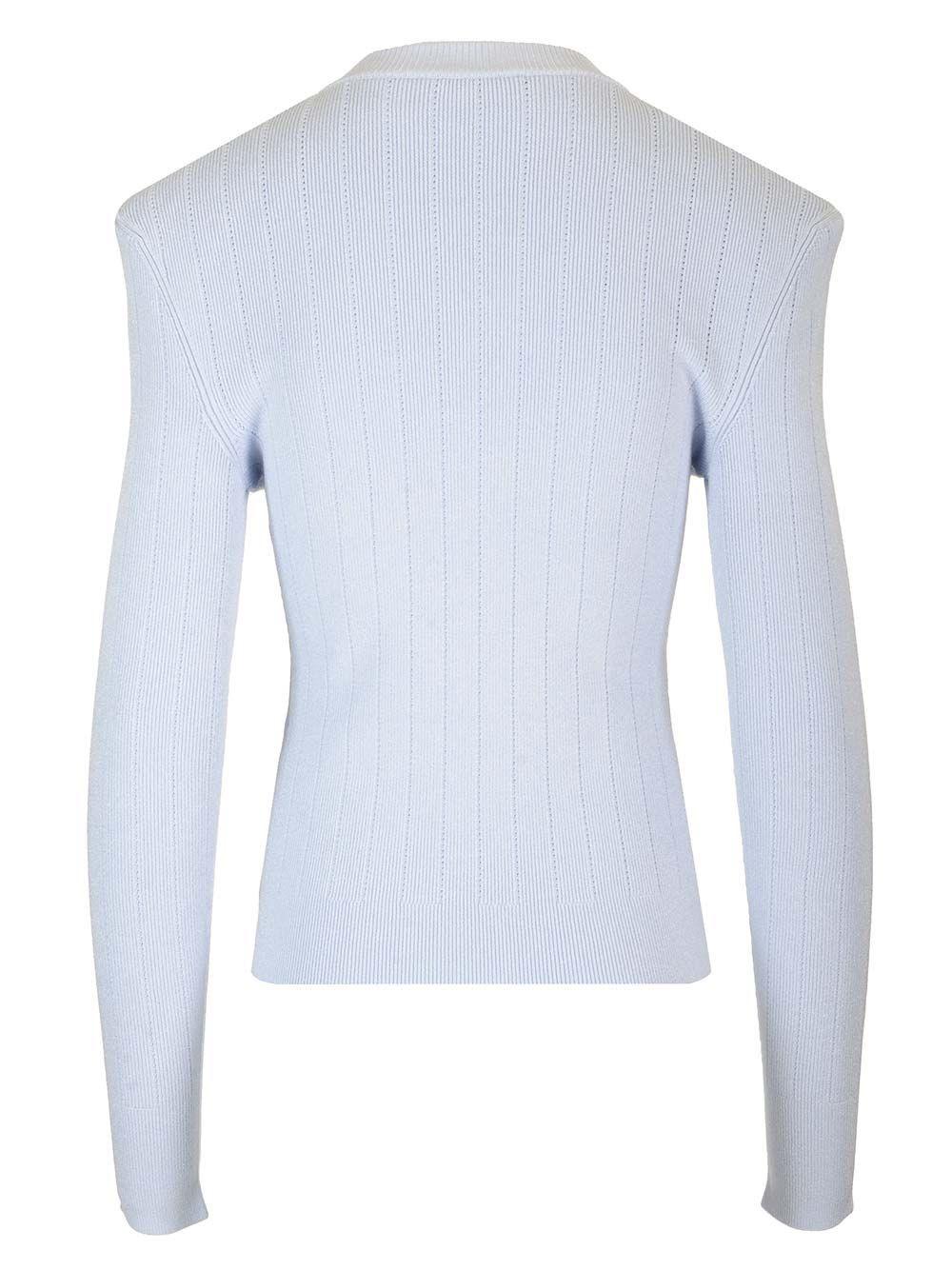 Al Duca D'Aosta Balmain BUTTON-TRIMMED TURTLENECK SWEATER Offerte