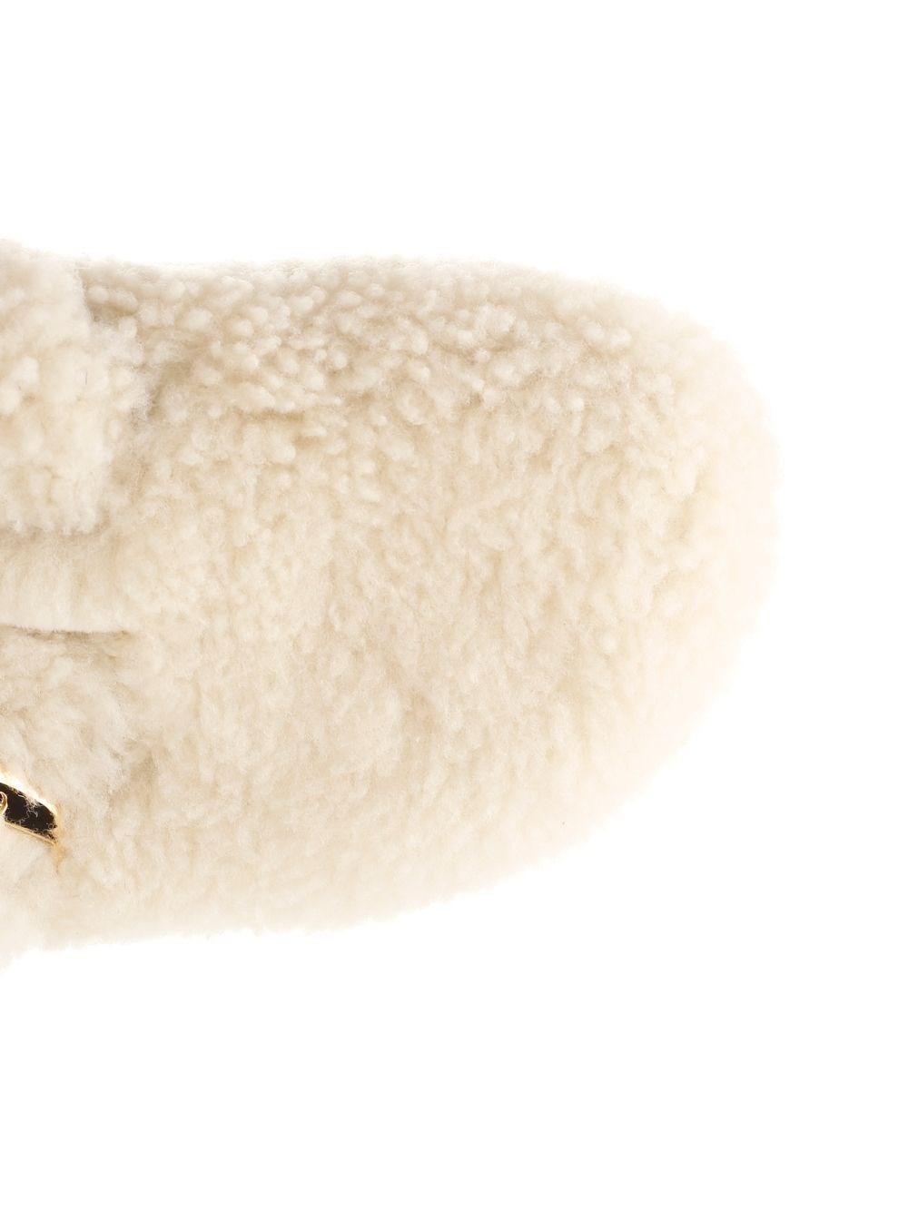 Al Duca D'Aosta Birkenstock Slipper "Boston Big Buckle" in shearling Offerta temporanea