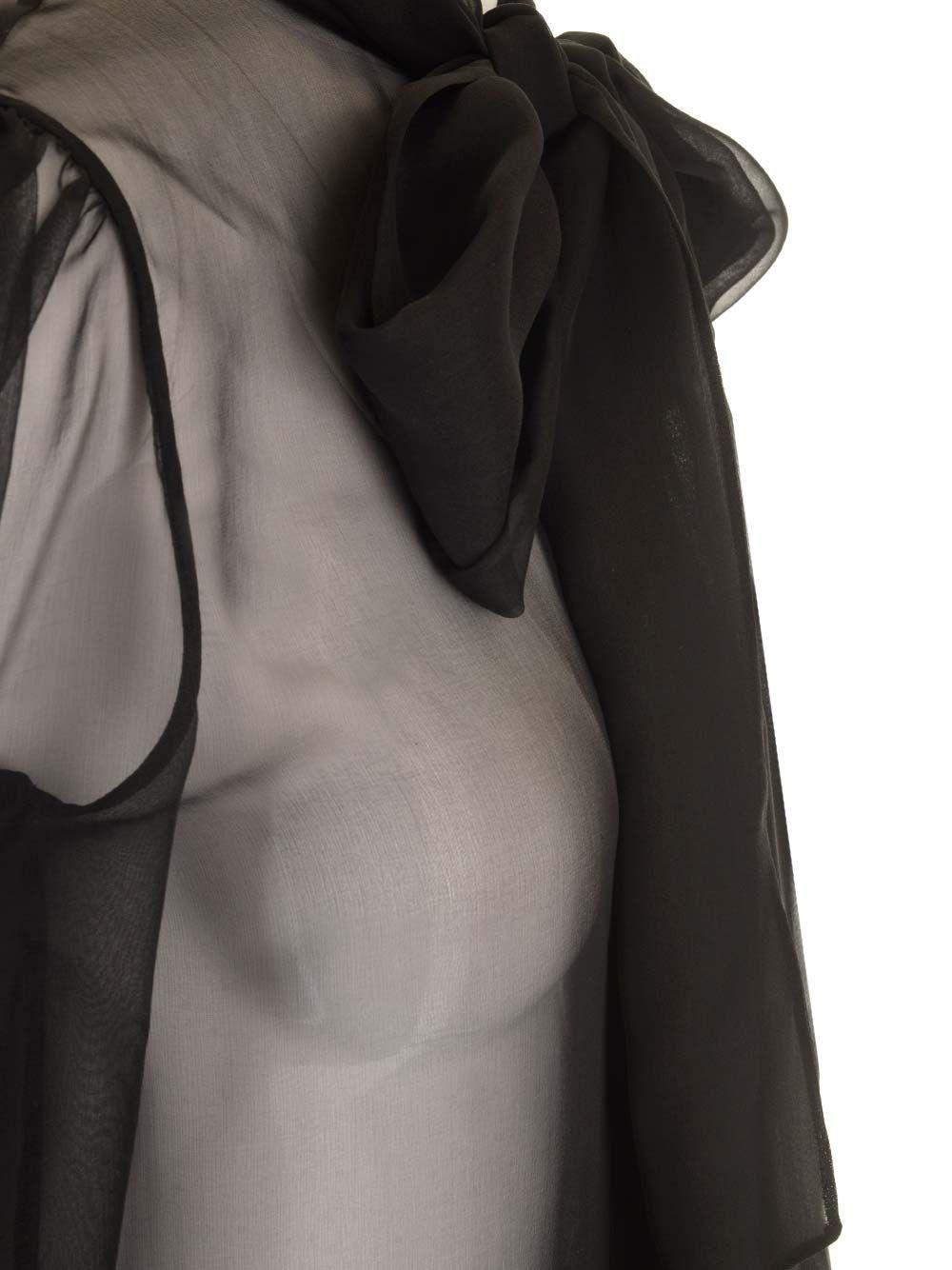Al Duca D'Aosta Saint Laurent Blusa in mussola di seta Prezzo basso