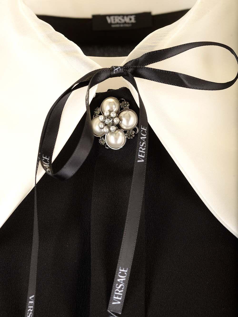 Al Duca D'Aosta Versace Blusa in crepe de chine Offerta settimanale