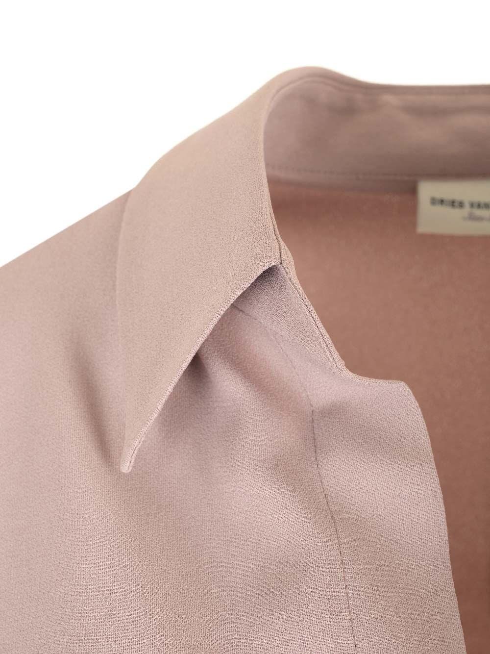 Al Duca D'Aosta Dries Van Noten Top avvolgente a maniche lunghe Ritorno libero