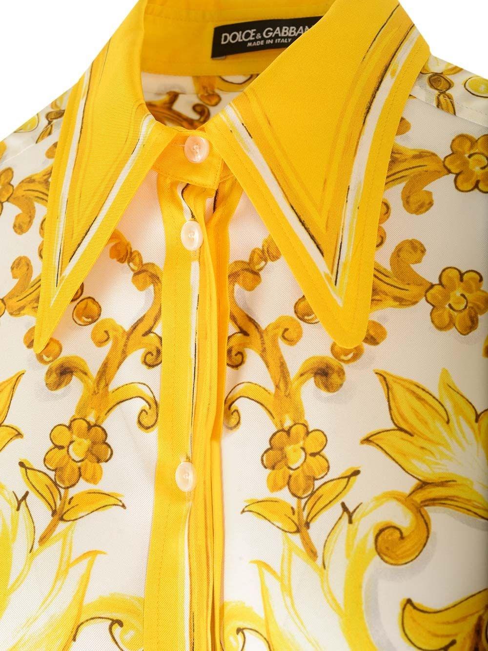 Al Duca D'Aosta Dolce & Gabbana Camicia in twill di seta Esporta salva