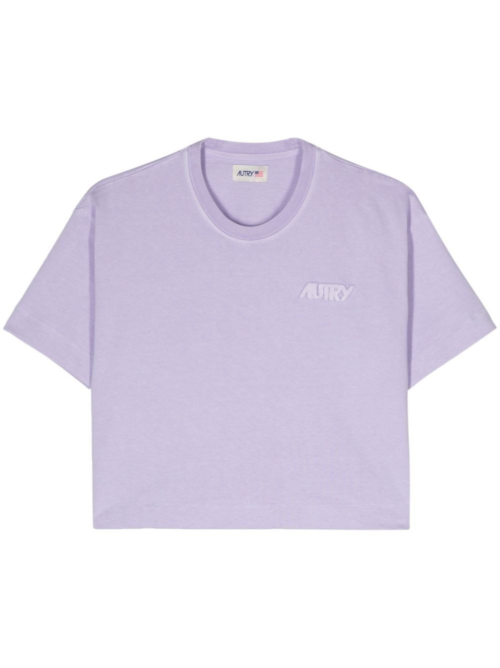 Al Duca D'Aosta Autry T-shirt cropped lilla Saldi