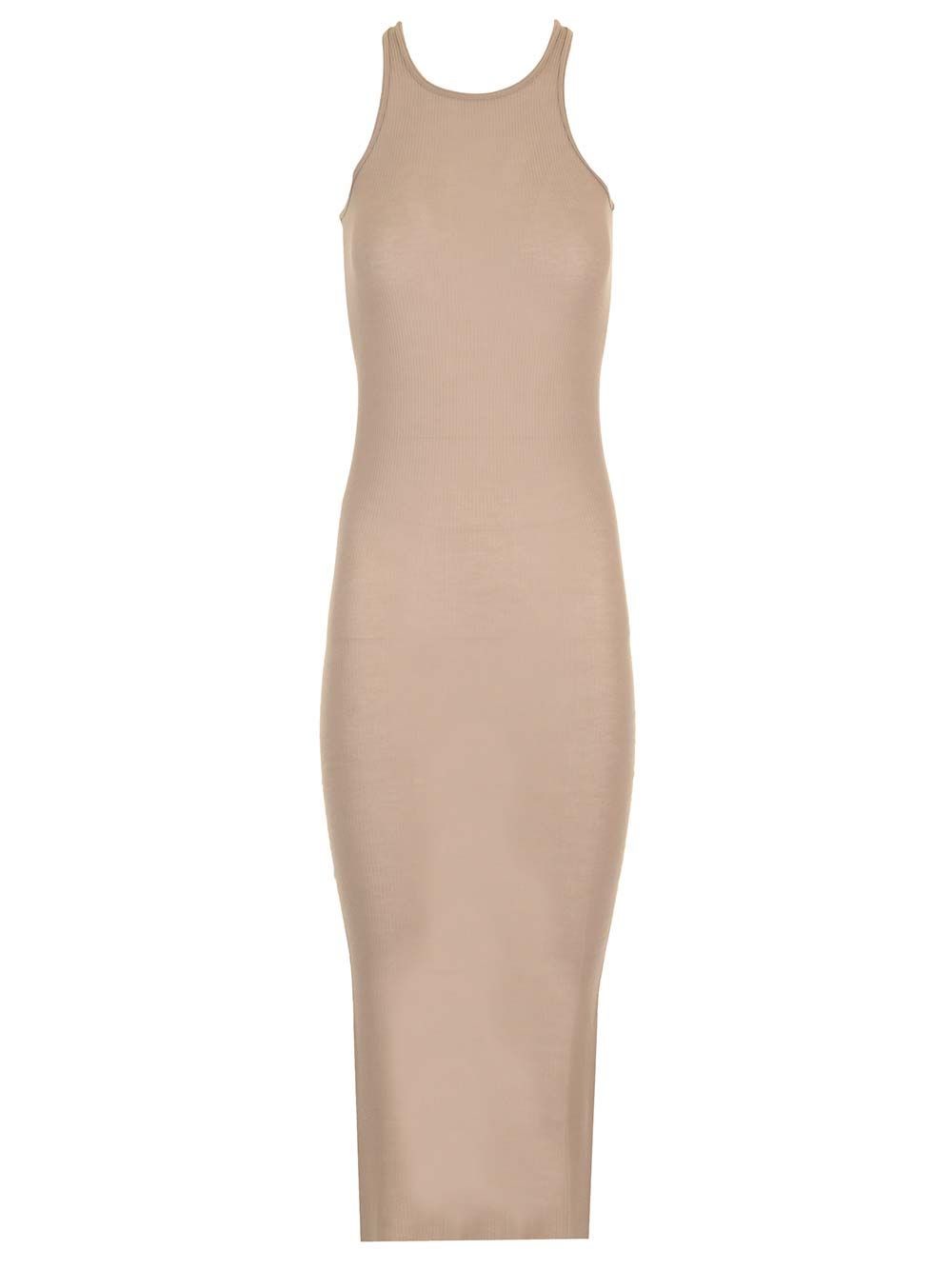 Al Duca D'Aosta Rick Owens Abito lungo in jersey a costine