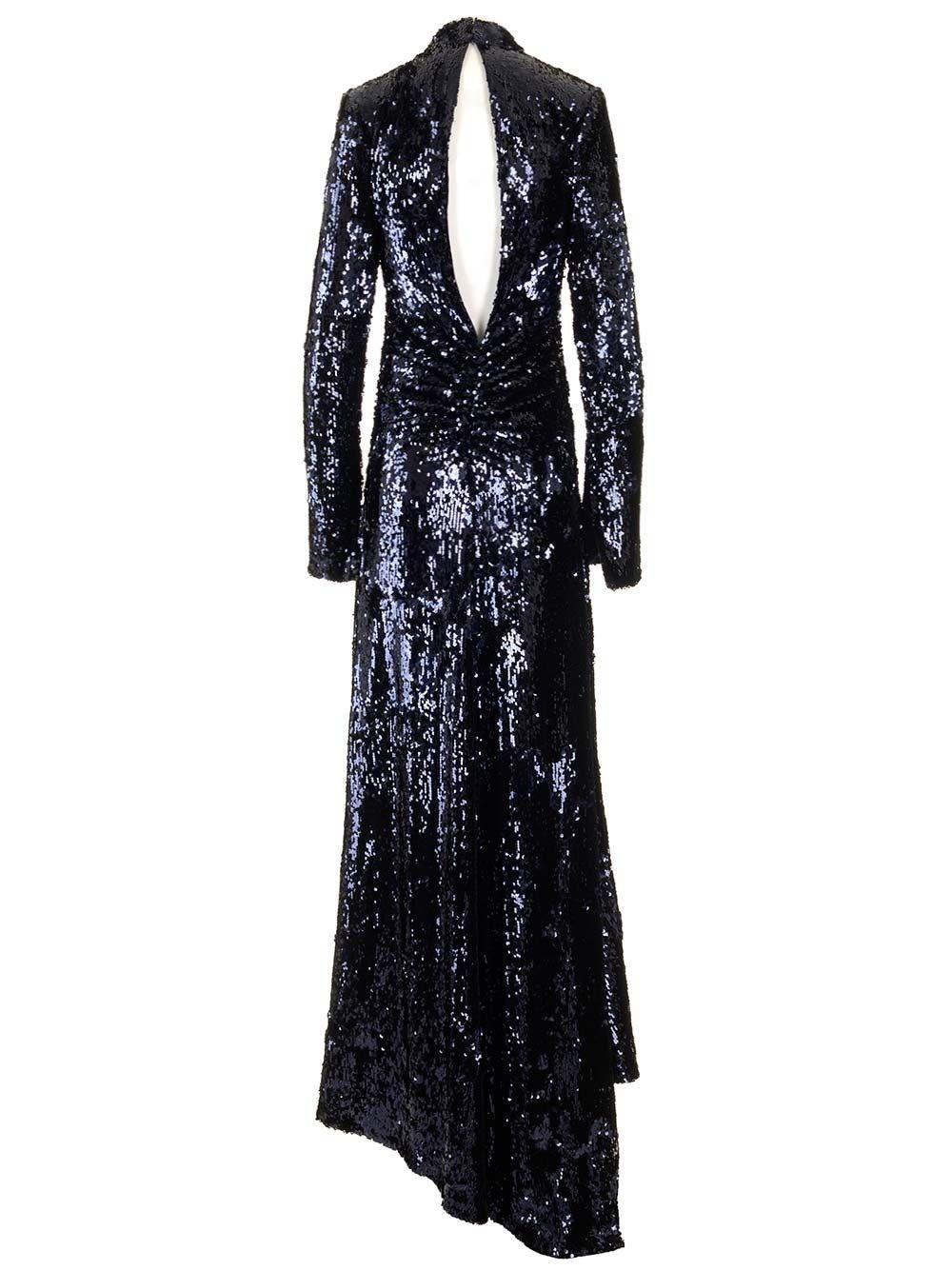 Al Duca D'Aosta Rotate Abito in paillettes blu Sconto di tempo limitato