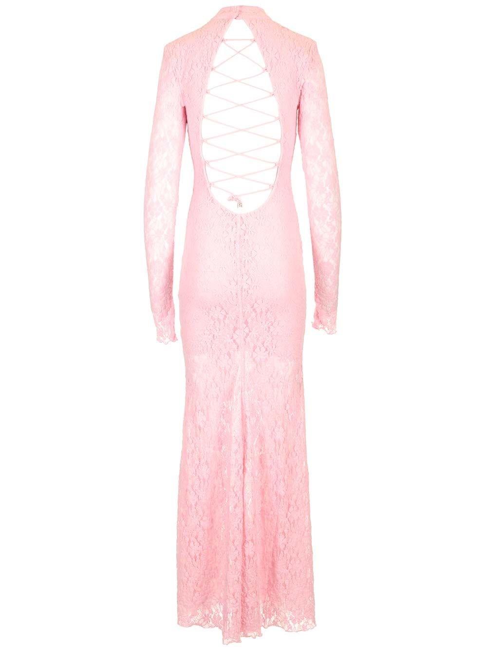 Al Duca D'Aosta Rotate Abito maxi in pizzo Grande vendita