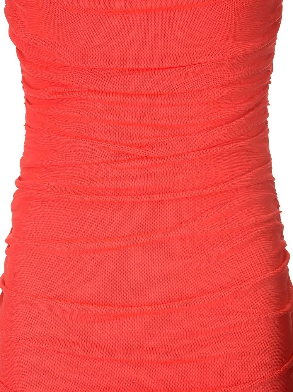 Al Duca D'Aosta Rotate Abito midi rosso con arricciature Offerta Giorno del Papà