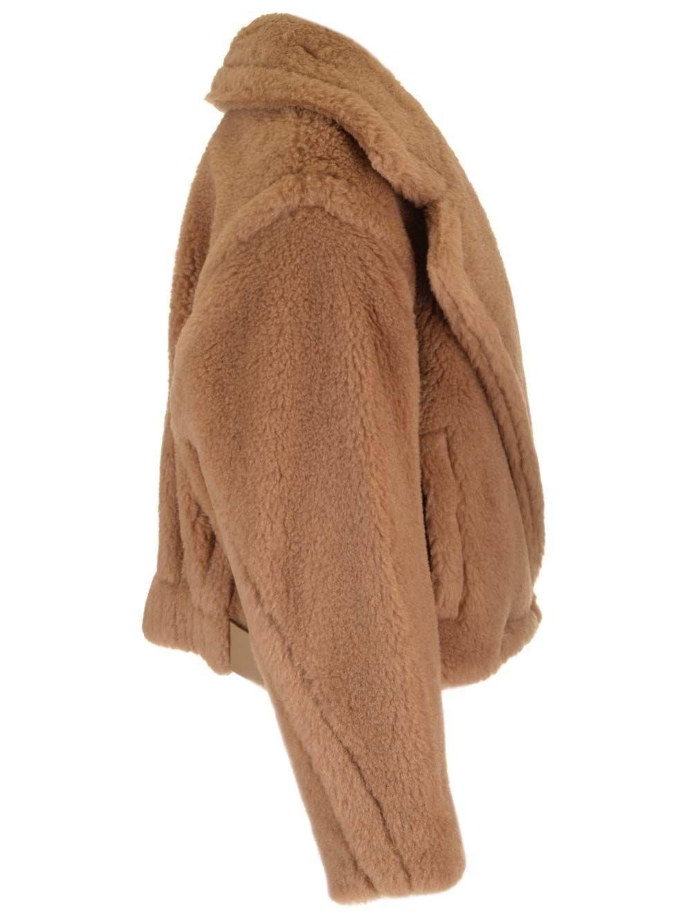 Al Duca D'Aosta Max Mara LOOK 24 - GARDONE TEDDY BIKER SILK CAMEL Liquidazione
