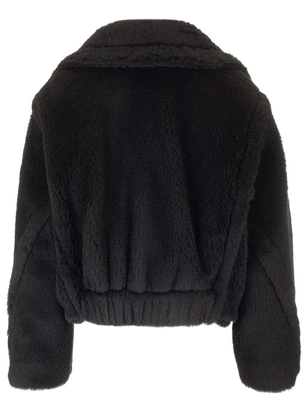Al Duca D'Aosta Max Mara Giubbotto crop in tessuto Teddy Offerte speciali