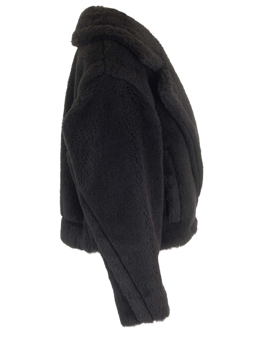 Al Duca D'Aosta Max Mara Giubbotto crop in tessuto Teddy Offerte speciali