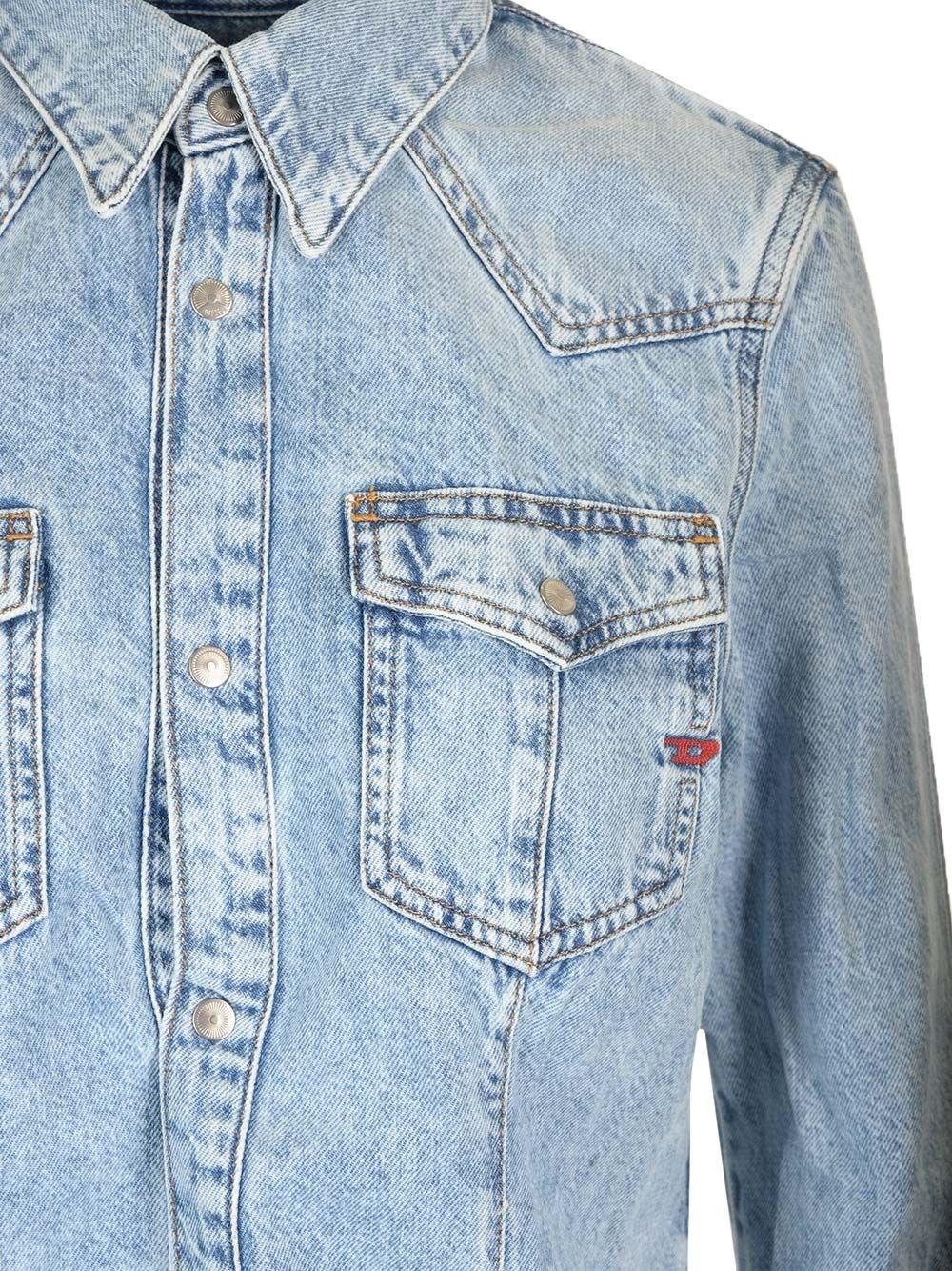 Al Duca D'Aosta Diesel Camicia western in denim Discount Store per i nuovi prodotti