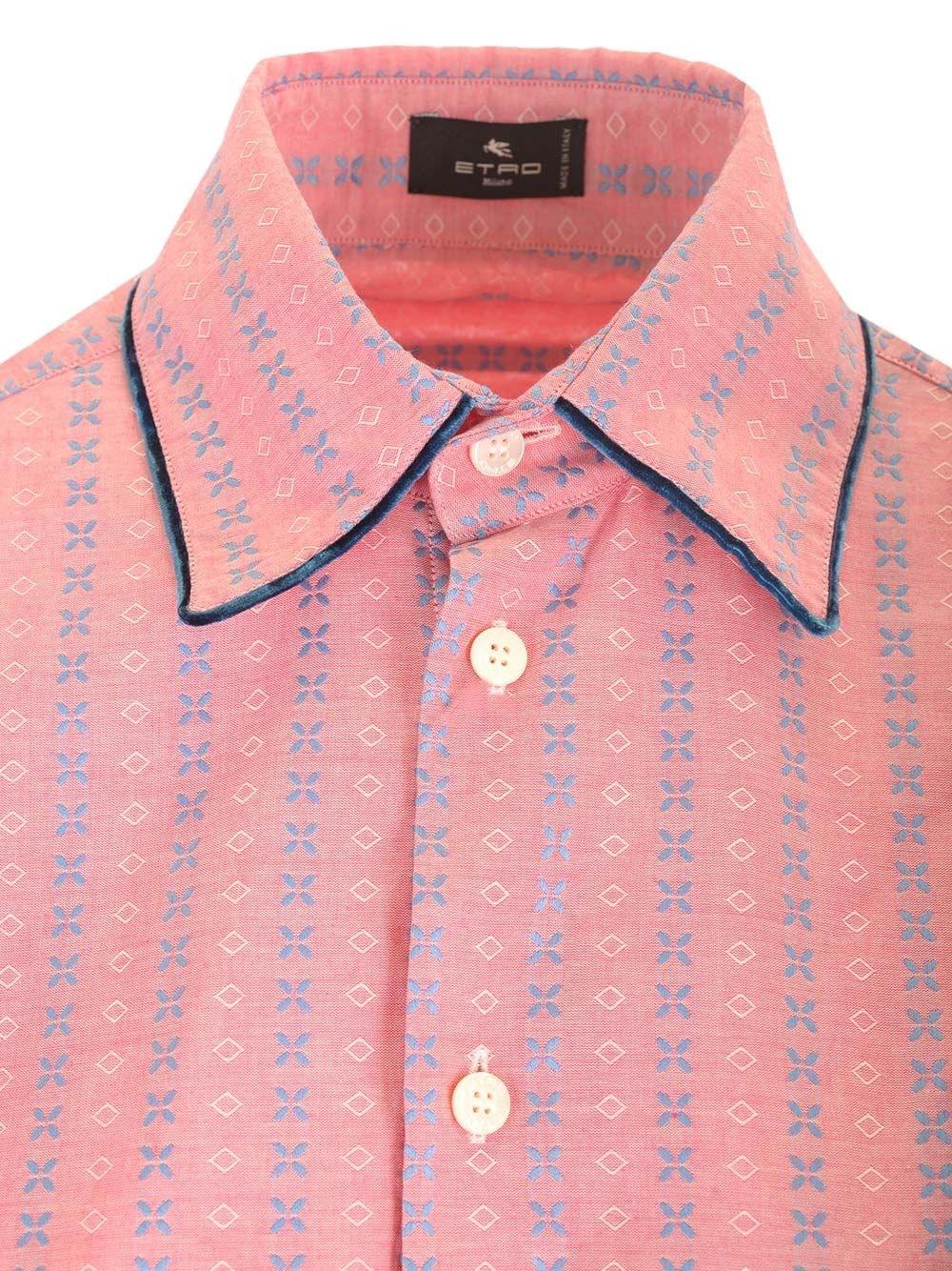 Al Duca D'Aosta Etro Camicia in cotone ricamato Vendita