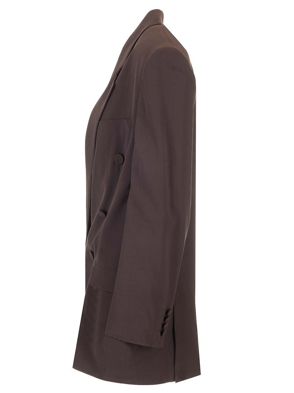 Al Duca D'Aosta Saint Laurent Blazer doppiopetto in seta Nuova