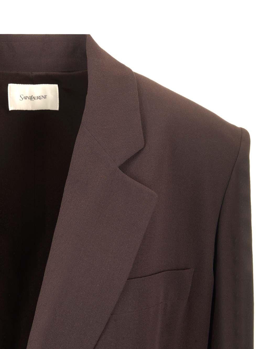 Al Duca D'Aosta Saint Laurent Blazer doppiopetto in seta Nuova