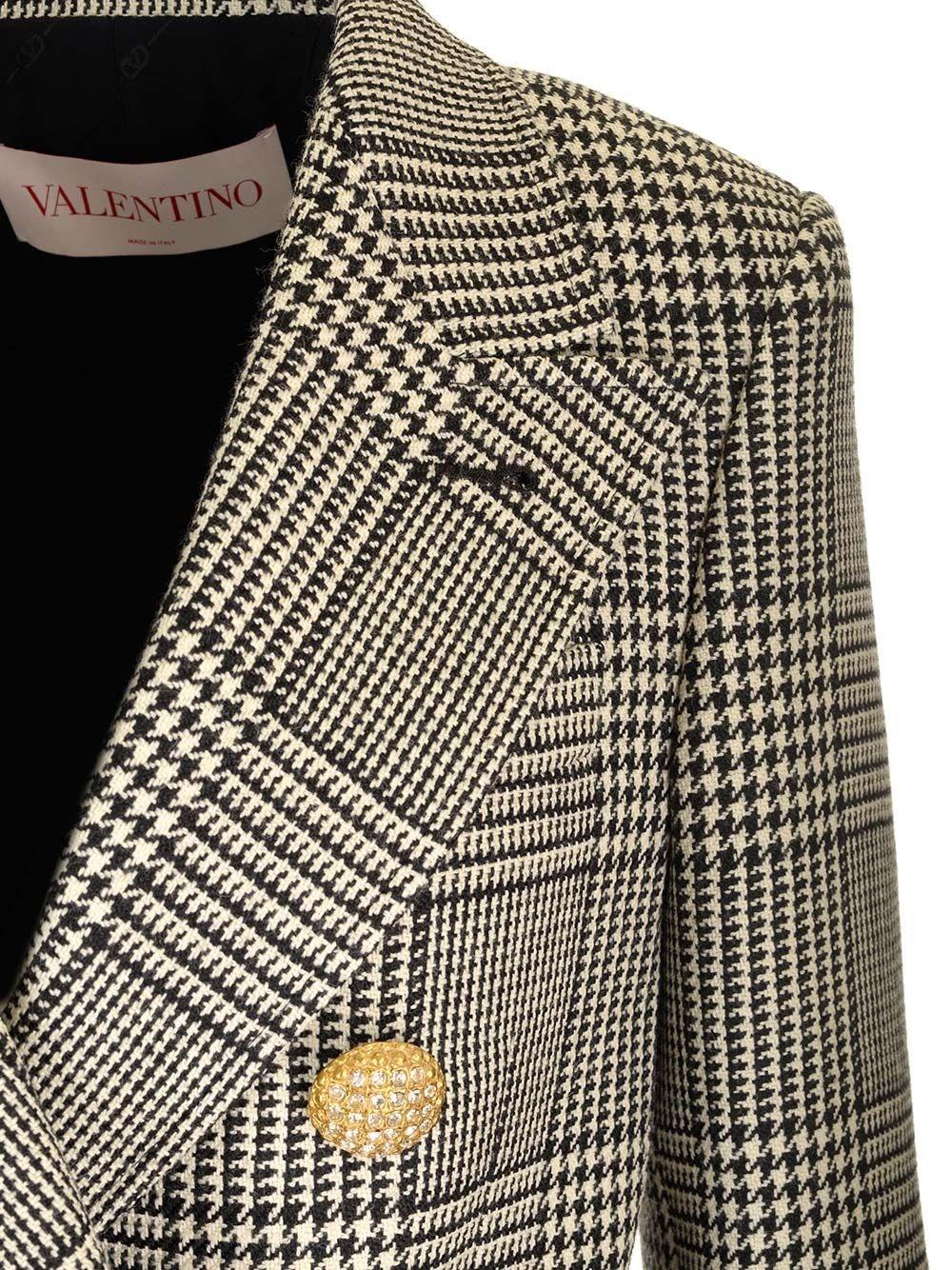 Al Duca D'Aosta Valentino Garavani Blazer in lana pied de poule Fornitura limitata