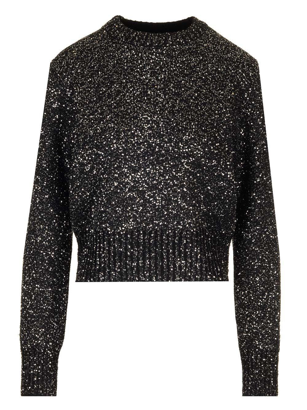 Al Duca D'Aosta Golden Goose Maglione lana con paillettes