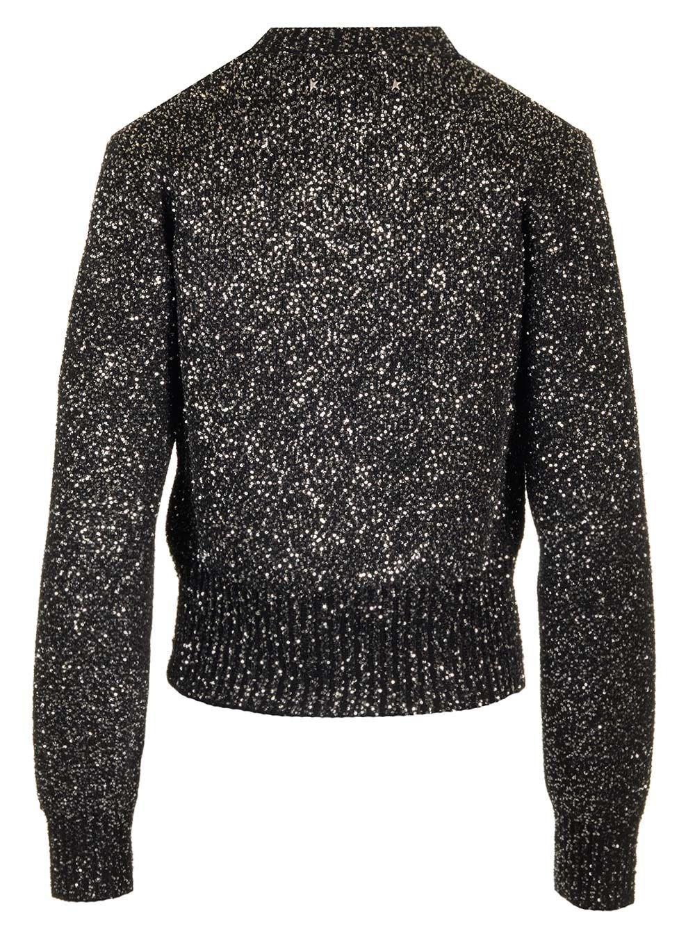 Al Duca D'Aosta Golden Goose Maglione lana con paillettes Vendita calda