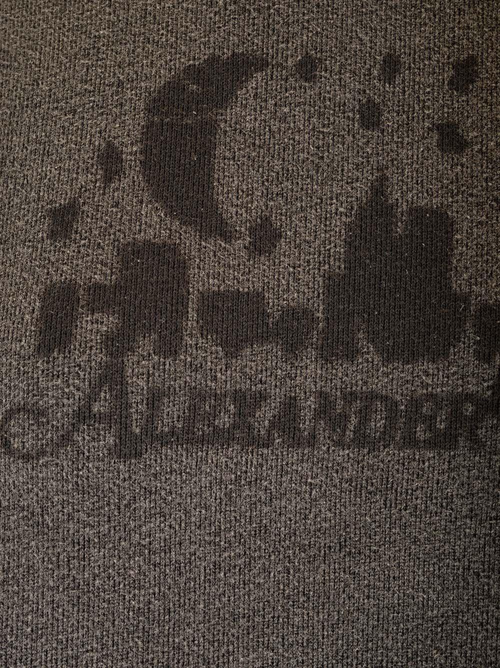 Al Duca D'Aosta Alexander Wang UNISEX HOODIE WITH DISTRESSED SKYLINE LOGO GRAPHIC WASHED CHARCOAL Offerte speciali