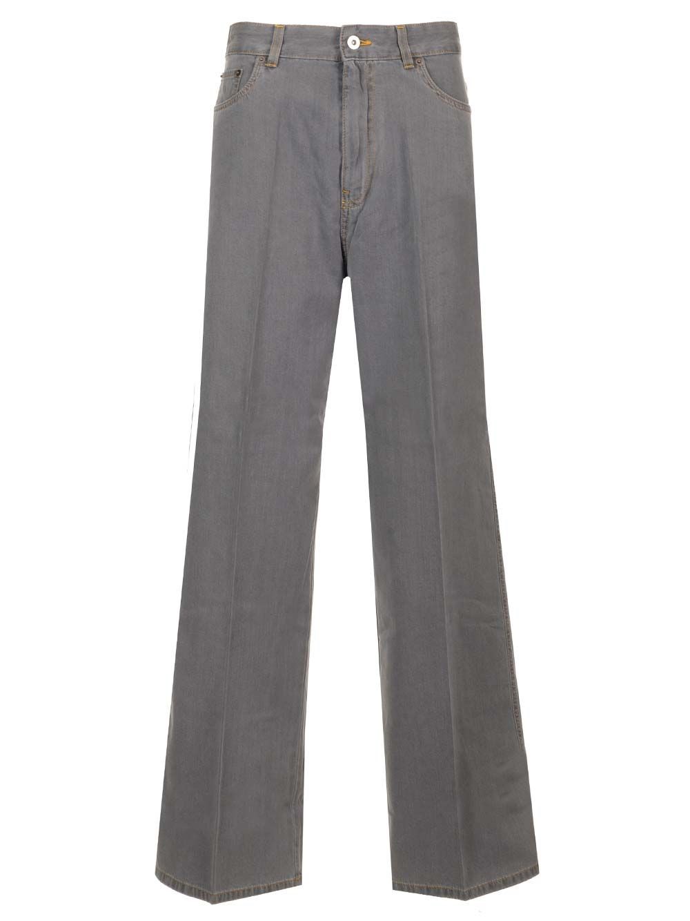 Al Duca D'Aosta Miu Miu Pantaloni in denim chambray