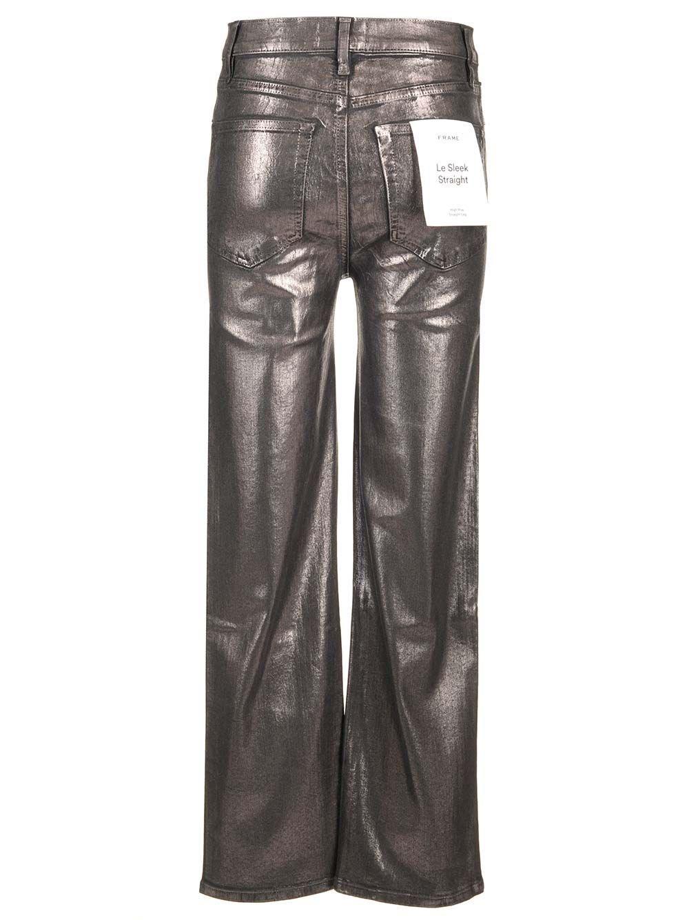 Al Duca D'Aosta Frame Jeans spalmato "Le sleek straight" Super sconto