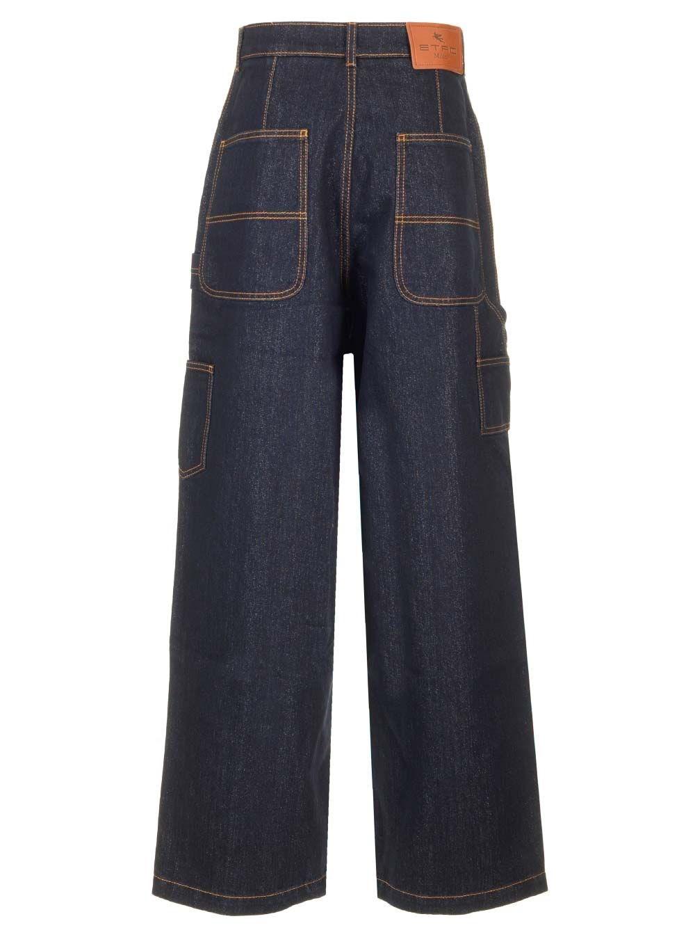 Al Duca D'Aosta Etro Jeans workwear blu Esporta salva