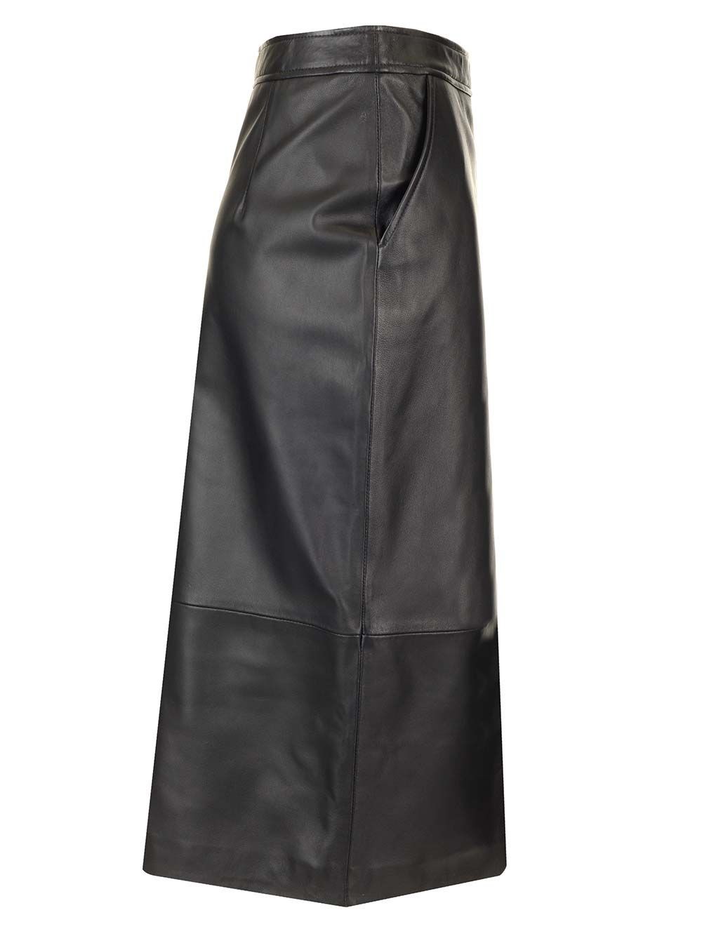 Al Duca D'Aosta Arma Gonna a tubino in pelle "Arkina" Consegna Veloce