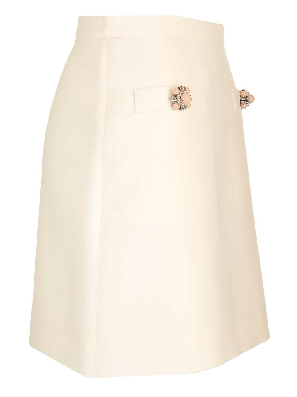 Al Duca D'Aosta Valentino Garavani Gonna in crepe couture Prezzo Ridotto