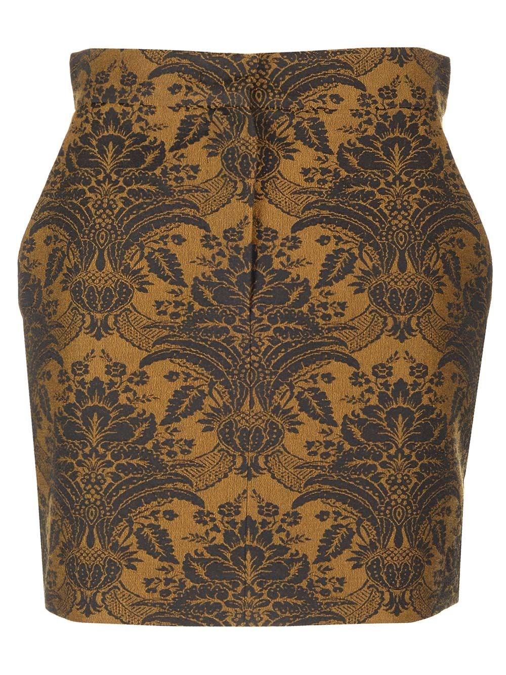 Al Duca D'Aosta Max Mara Mini gonna in lana jacquard