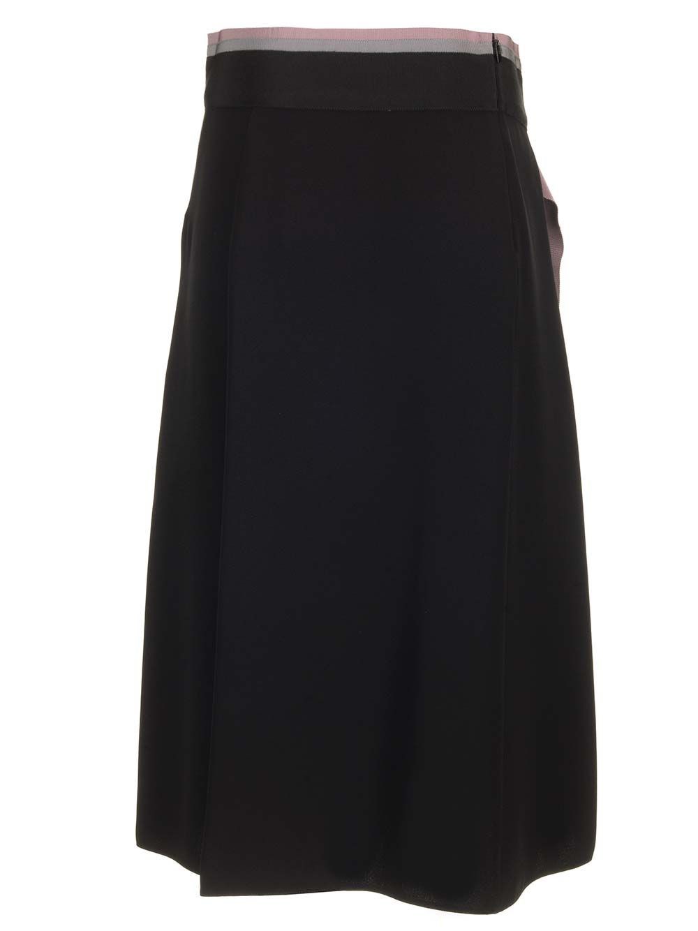 Al Duca D'Aosta Fendi Gonna midi in cady di seta Offerta