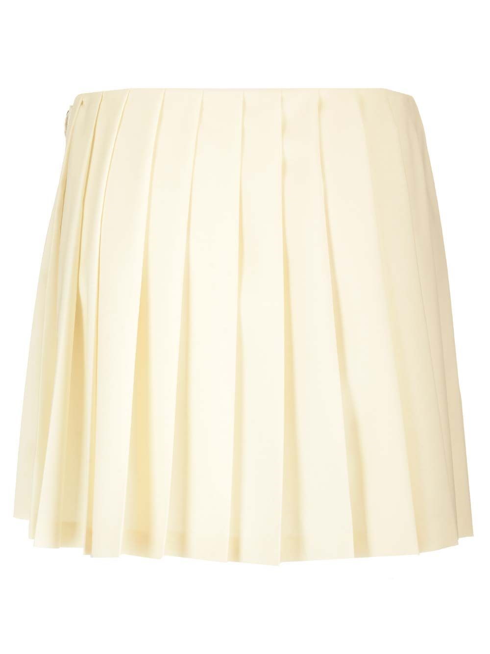 Al Duca D'Aosta Miu Miu Gonna plisse' in tela mohair Economico